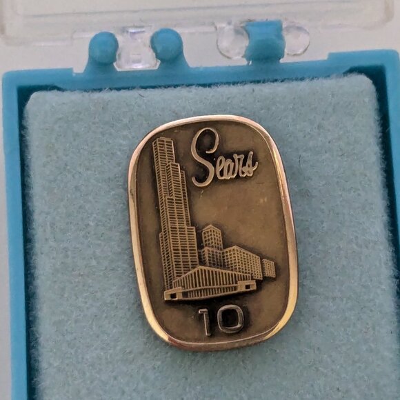 Vintage 1/10 10K G.F. LEAVENS Sears 10 Year Service Award - Picture 3 of 5